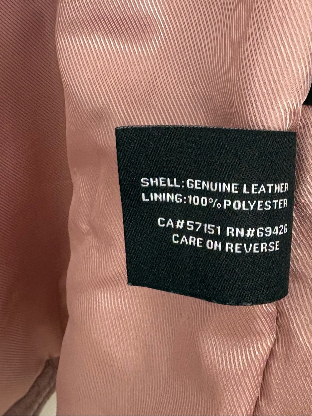 Wilsons Leather Dusty Rose Leather Moto Jacket - Picture 4 of 5